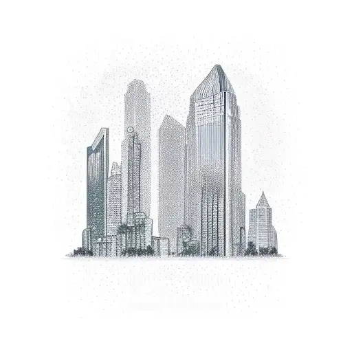 Skyscrapers And Rain Forest