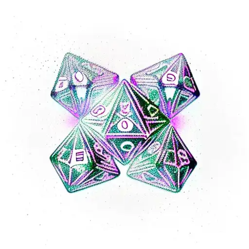 An Epic Dice With 20 Faces And Sharp Edges