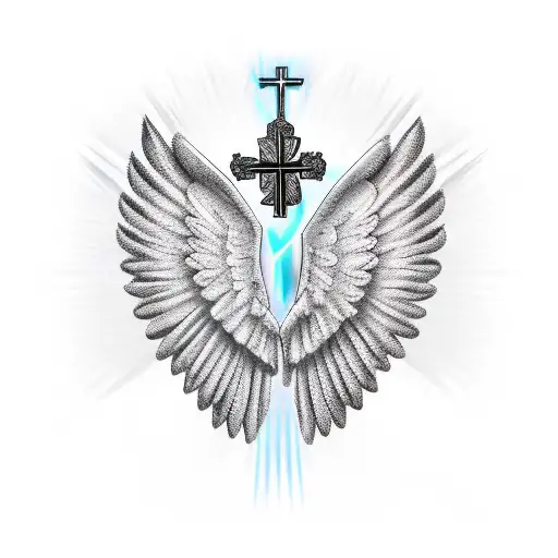 Angel Wings With Armenian Cross