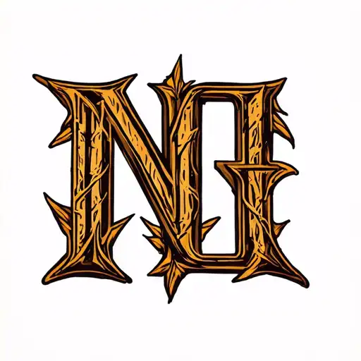 Ng Initials With Roman Numerals Under It