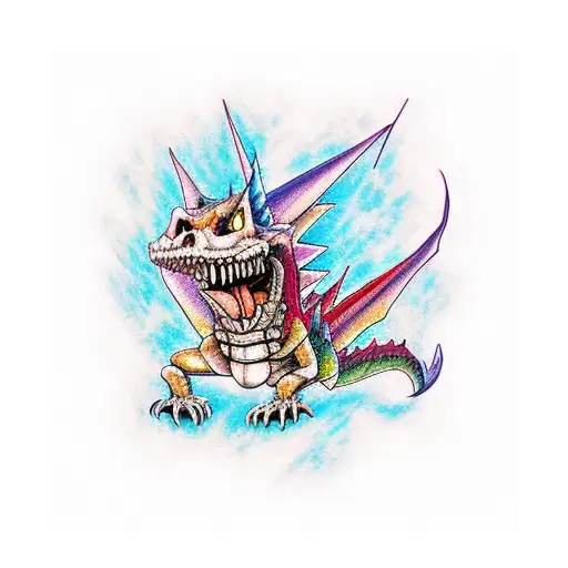 Charazard Skeleton Colour