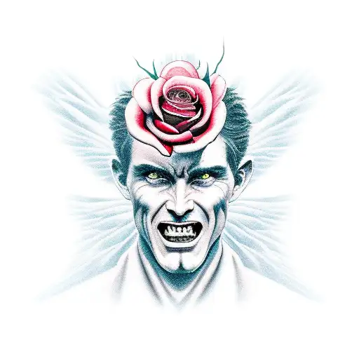 God And Devil With Rose