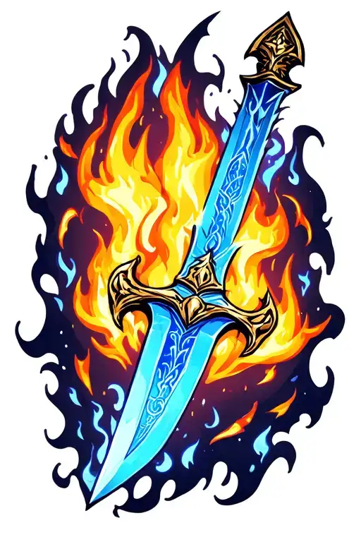 Blue Flame Sword