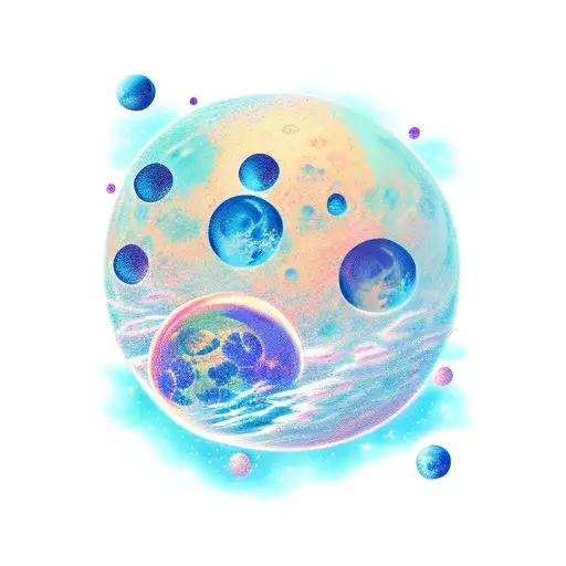 Only A Moon Without Another Objects In