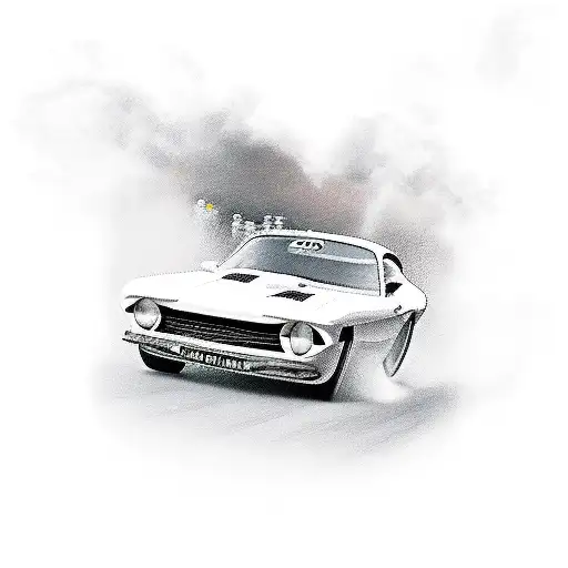 Classic Car Racing Scene