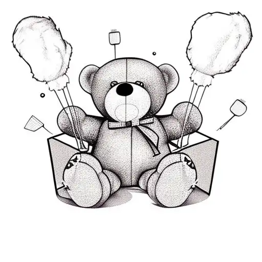 Teddy Bear Getting Picked Out Of A Claw Machine