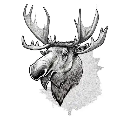 A Canadian Moose Wearing A Military Uniform