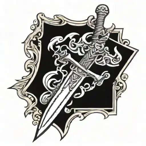 Sword In Picture Frame