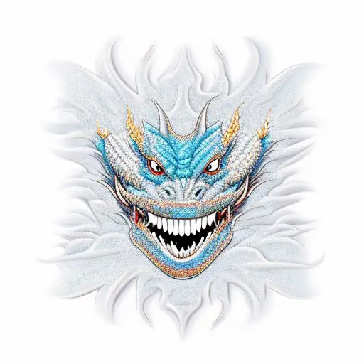 Dental Tools Transforming Into Dragon Scales