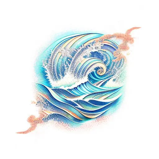 Clear Sea With Beautiful Waves