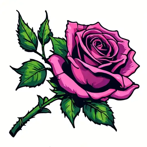 Rose With Stem Words