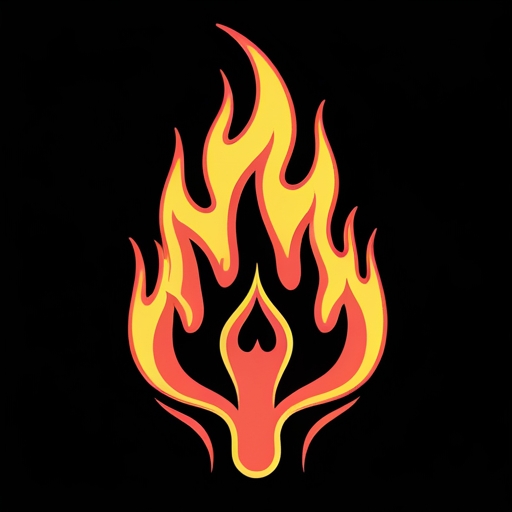 Sacred Flame Tattoo idea