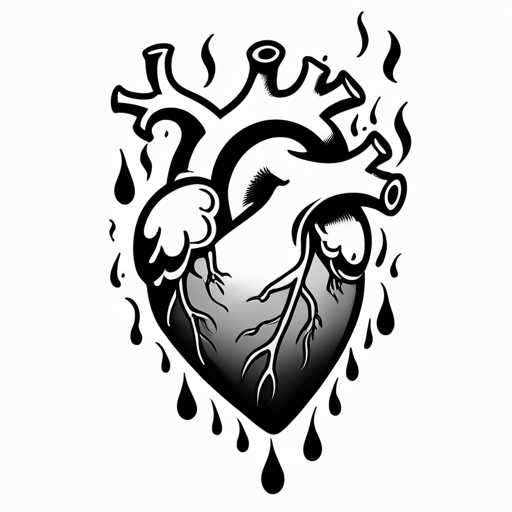 Tears of the Phoenix’s Heart Tattoo idea