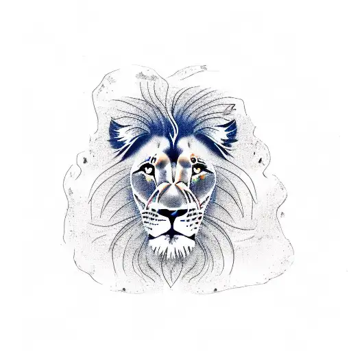 Lion On A Tree Branch Olive