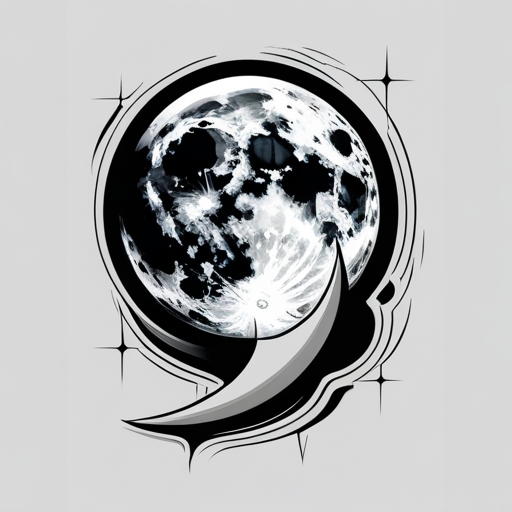 Moon’s Reflection Tattoo idea