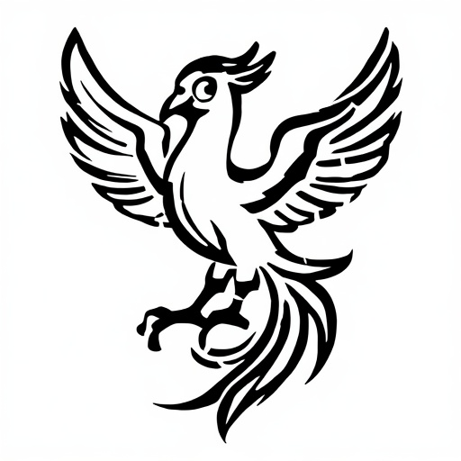 Silver Phoenix Tattoo idea