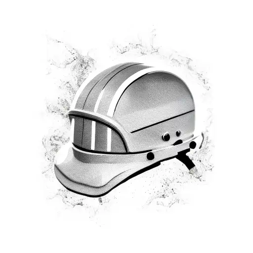 Black And White Fire Helmet With The Numbers 122