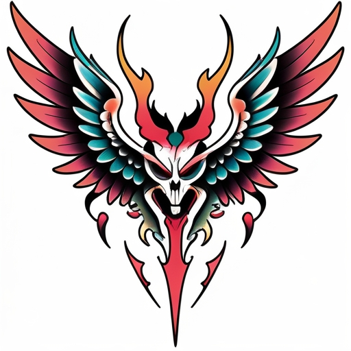 Vengeful Wings of Fate Tattoo idea