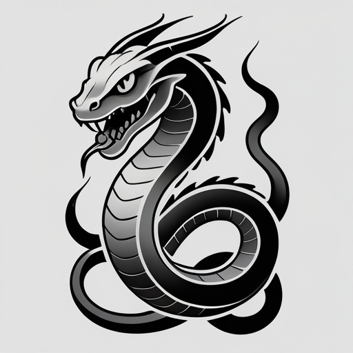 Shadow Serpent Tattoo idea