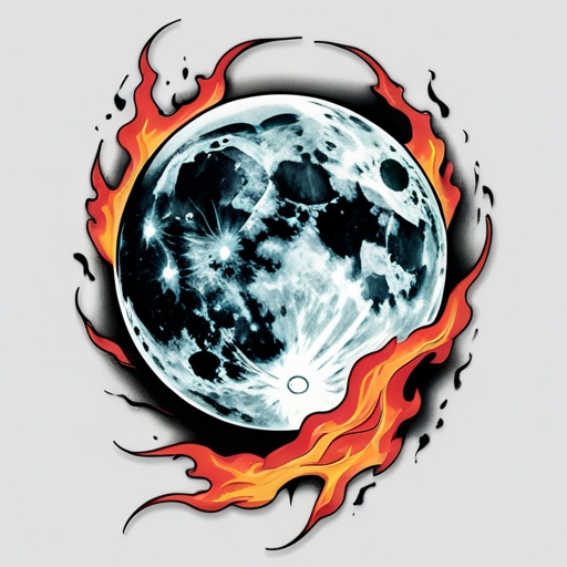 Moon’s Firestorm of Time Tattoo idea
