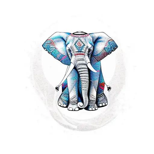 Elephant Sitting In Lotus Position
