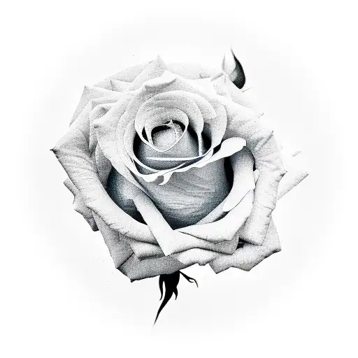 Rose Blooming Out Of A Martini Glass