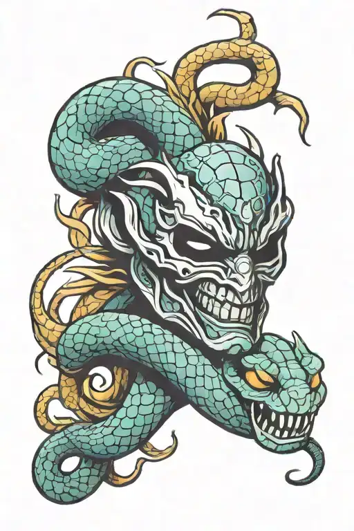 Mask They Have With A Snake