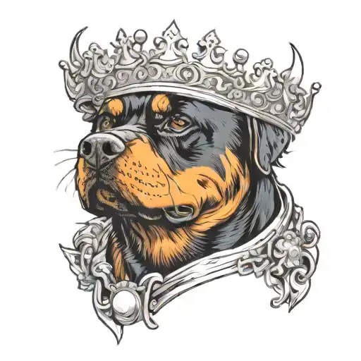 Rottweiler Crown Surrounded