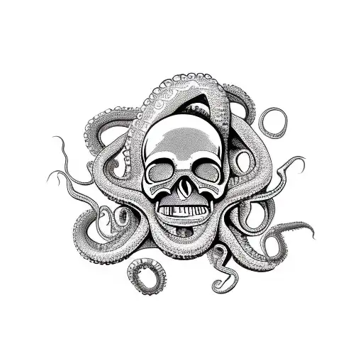 Octopus In Skull