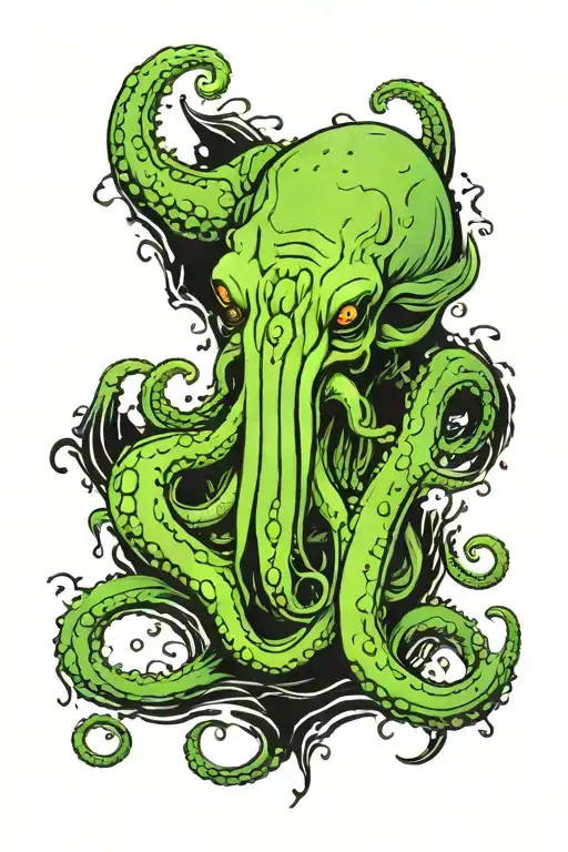 Cthulu Rising From The Ocean