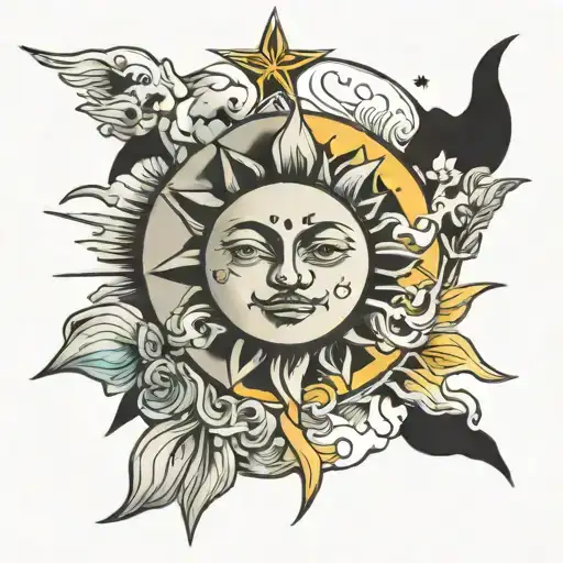 Sun And Moon Seperated