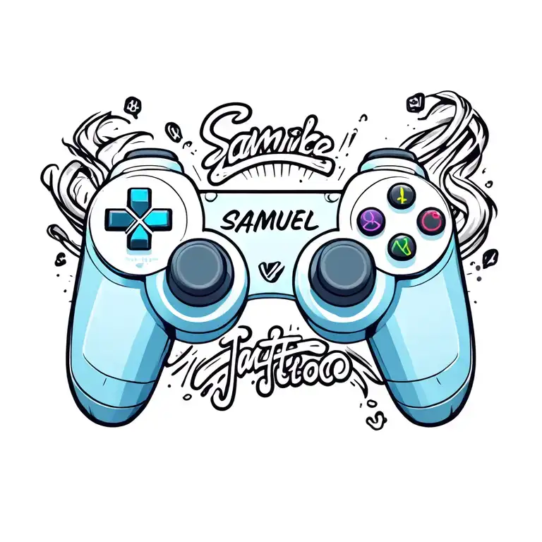 Game Controller Morphing With The Name Samuel