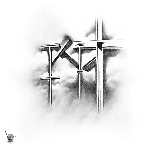 2 Faith Sentences Joined Together And Forms A Cross