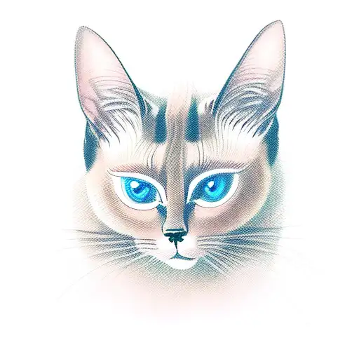 Siamese Cat With Bee