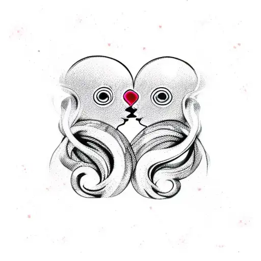 Gemini Sign With Broken Heart