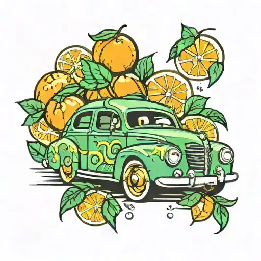 Citrus Holiday Car