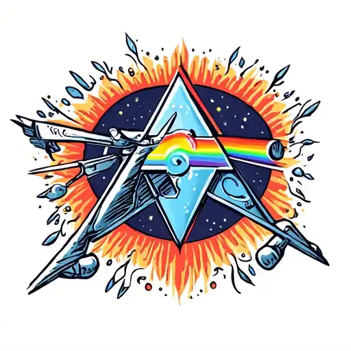 Tattoo Based On The Song Shine On You Crazy Diamond By Pink Floyd