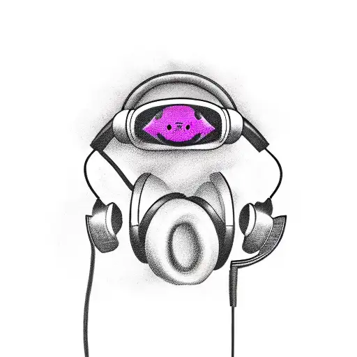 A Turtle Wearing Headphones And Djing