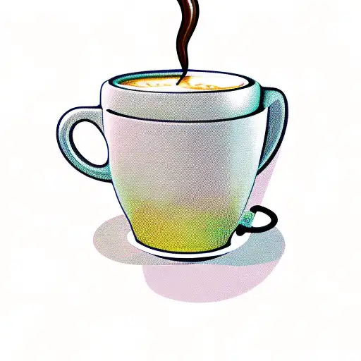 Coffee Cup With Coffee Beans