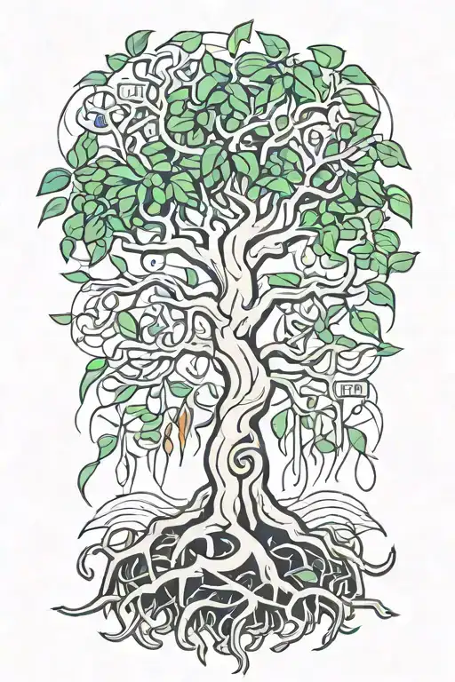 Mangrove Tree And The Roots