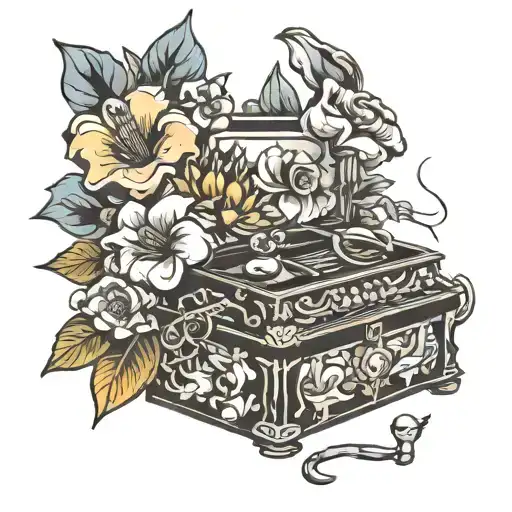 Music Box With Flowes