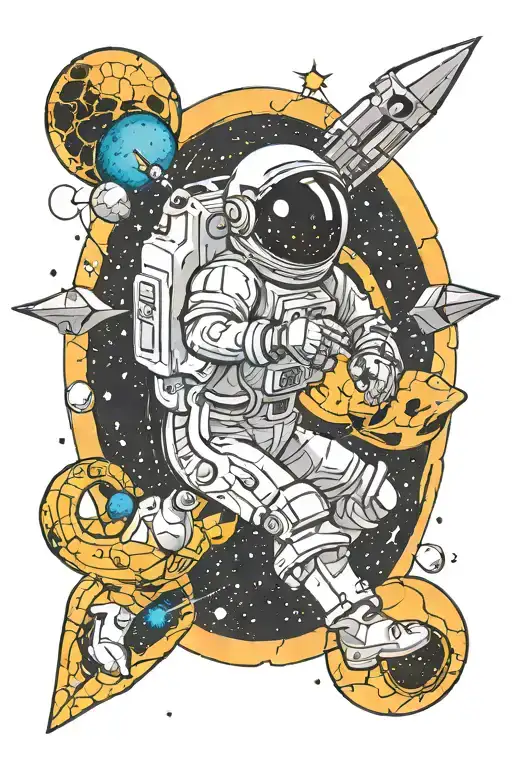 Space Man Black Hole Libra Constellation