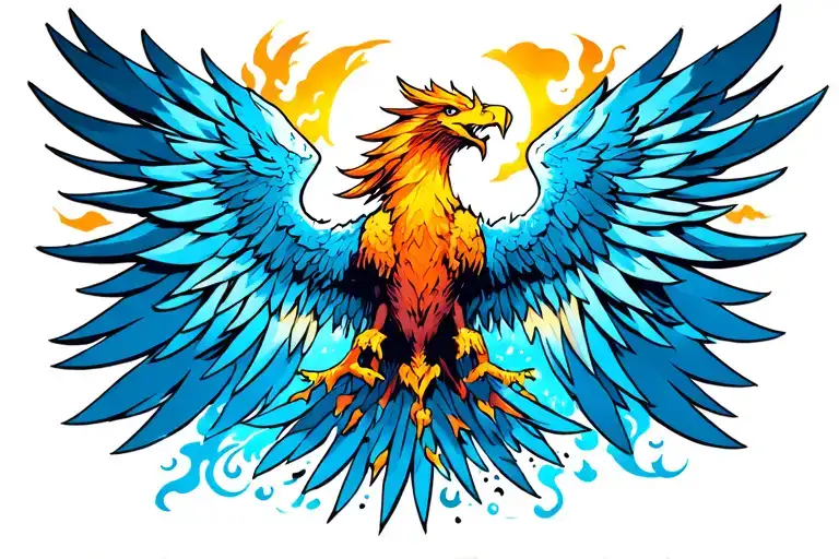 Phoenix Rising From Ashes