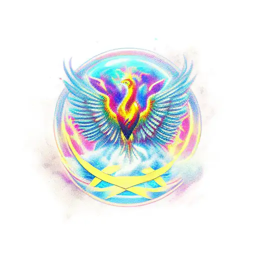 Phoenix Born From Humen Heart