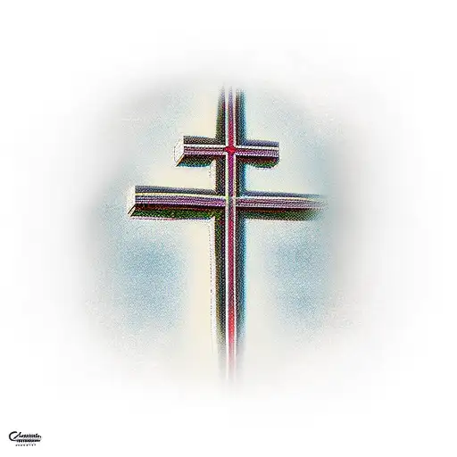 Christian Cross With Dove