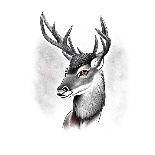 Hashirama Senju Deer With Wooden Horns