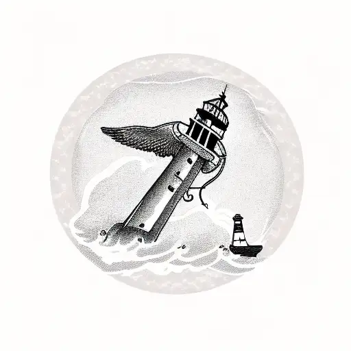 Lighthouse Anchor Seagull Freedom