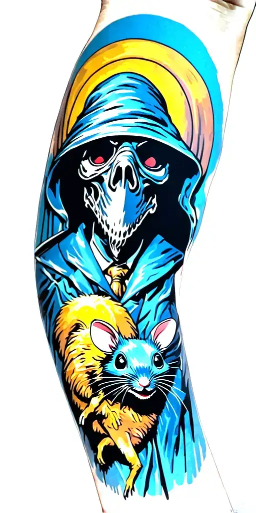 Light Hearted Plague Doctor With Rats