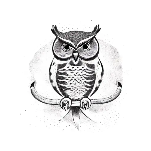 Owl And Hawk Fighting Over Snake