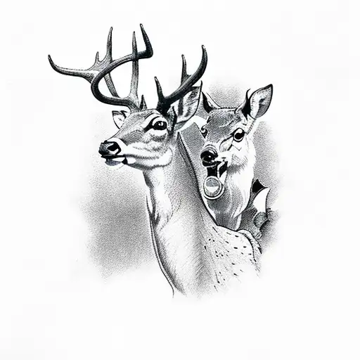 Cowboy Riding A Deer